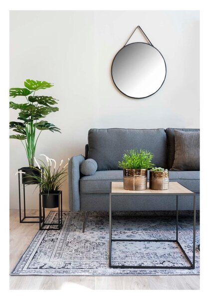 Zestaw 2 czarnych metalowych doniczek House Nordic Marla