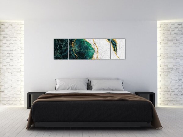 Obraz - Turkusowy marmur (170x50 cm)