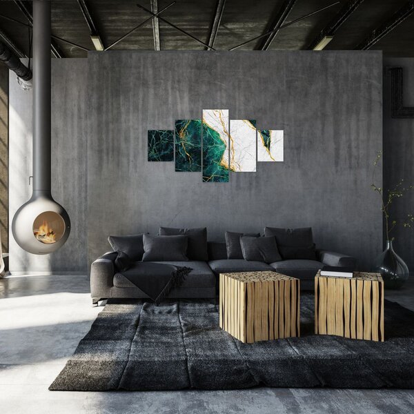 Obraz - Turkusowy marmur (125x70 cm)