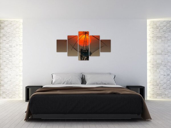 Obraz - Wschód słońca, jezioro Pakpra (125x70 cm)