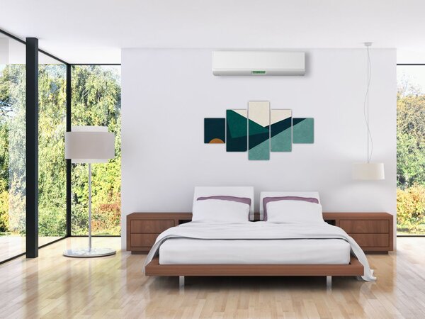 Obraz - Abstrakcja kubistyczna (125x70 cm)