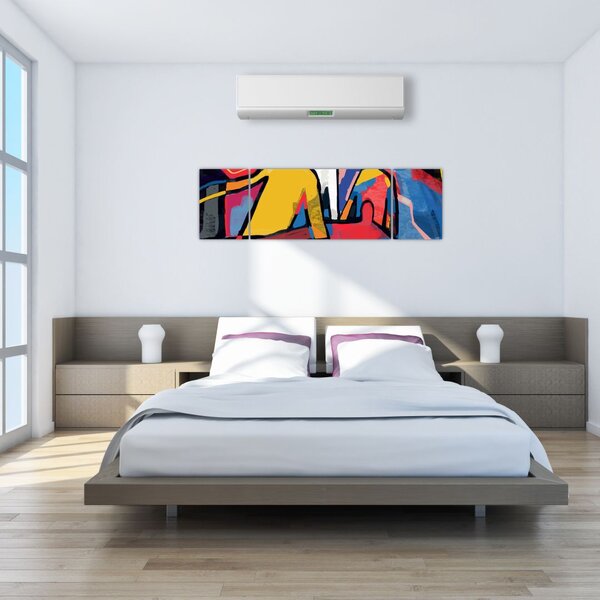 Obraz - Abstrakcja mężczyzn (170x50 cm)