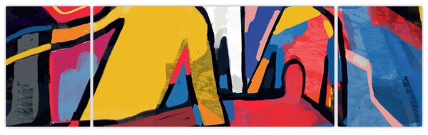 Obraz - Abstrakcja mężczyzn (170x50 cm)