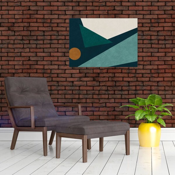 Obraz - Abstrakcja kubistyczna (70x50 cm)