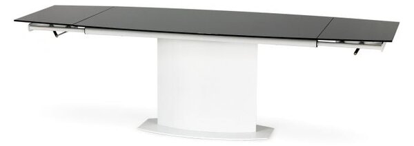 Stół ANDERSON 160(250)x90 biały/czarny rozkładany