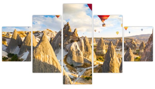 Obraz - Balony na ogrzane powietrze (125x70 cm)