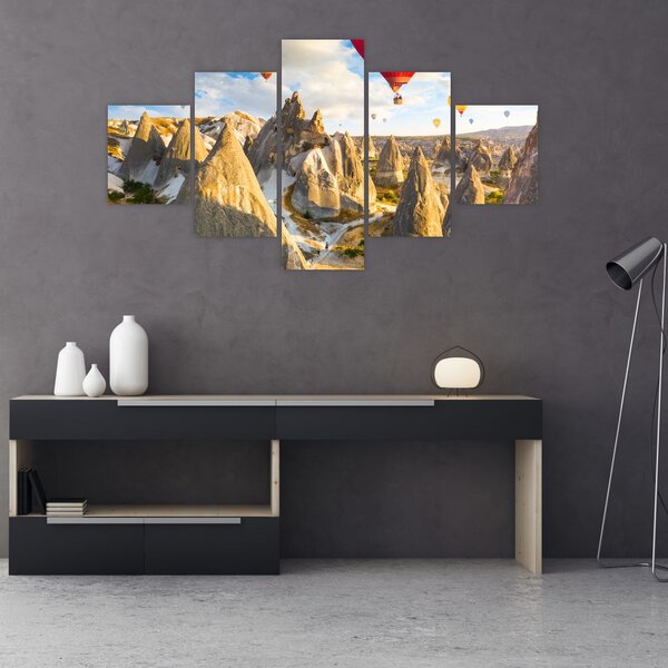 Obraz - Balony na ogrzane powietrze (125x70 cm)