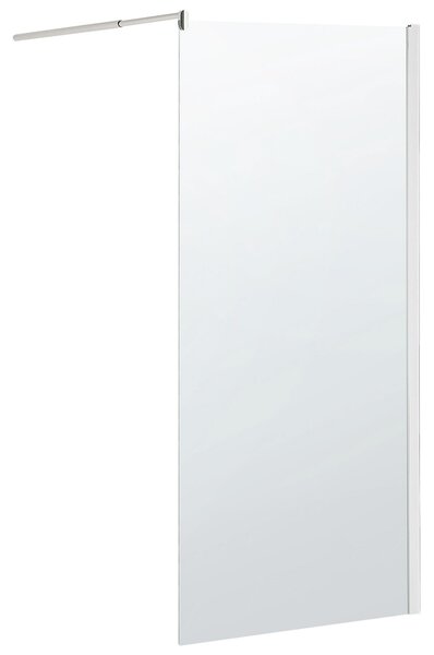 Ścianka prysznicowa bez drzwiczek do łazienki szkło hartowane 80 x 190 cm Ahaus Beliani