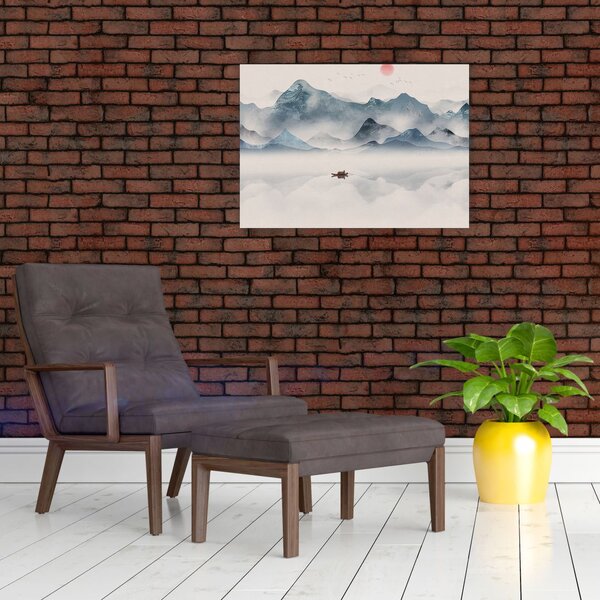Obraz - Dolina Gór Błękitnych (70x50 cm)