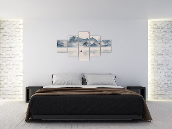 Obraz - Dolina Gór Błękitnych (125x70 cm)