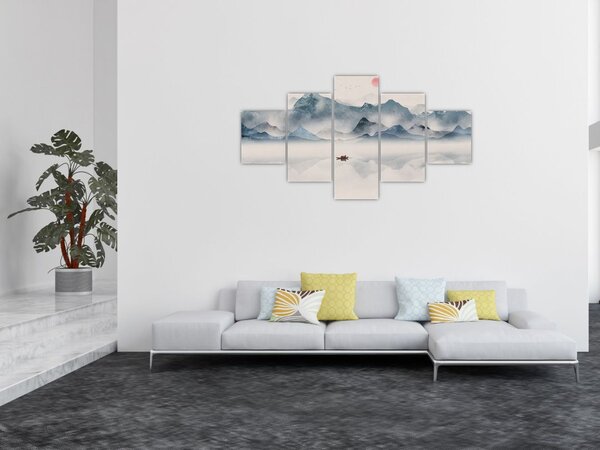 Obraz - Dolina Gór Błękitnych (125x70 cm)