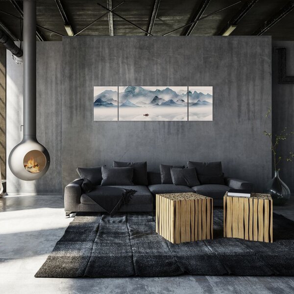 Obraz - Dolina Gór Błękitnych (170x50 cm)