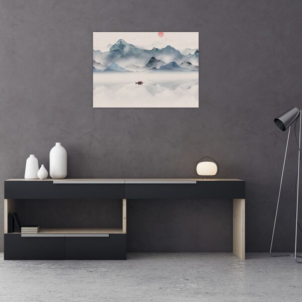 Obraz - Dolina Gór Błękitnych (70x50 cm)