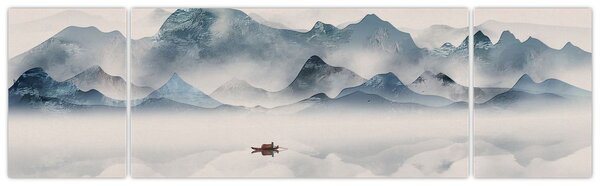 Obraz - Dolina Gór Błękitnych (170x50 cm)
