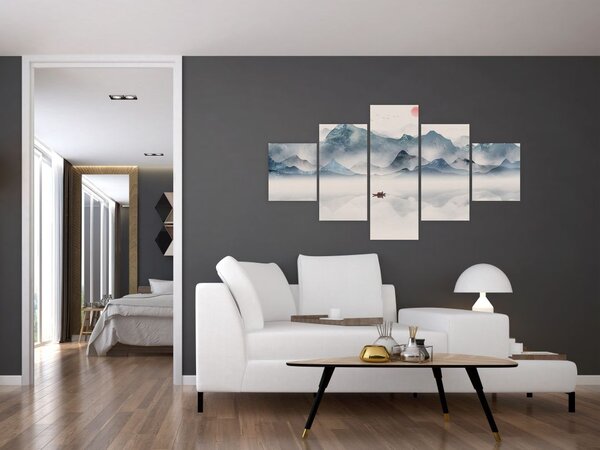 Obraz - Dolina Gór Błękitnych (125x70 cm)
