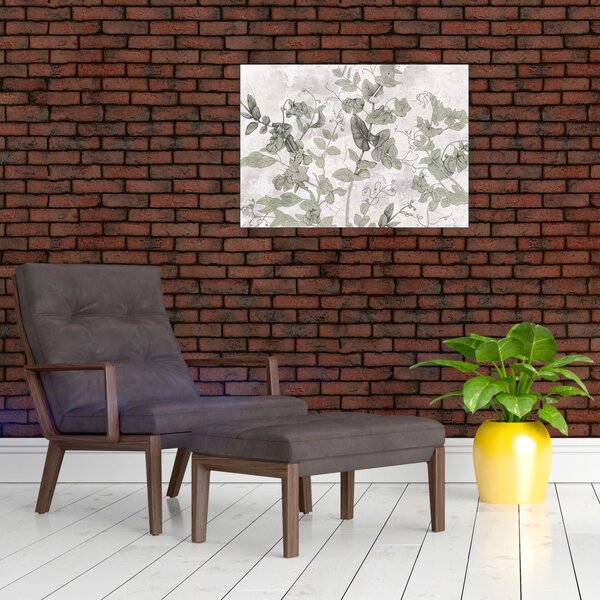 Obraz - Rośliny w gipsie (70x50 cm)