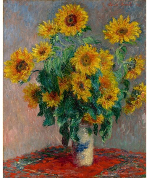 Reprodukcja obrazu Claude'a Moneta Bouquet of Sunflowers – Fedkolor, 40x50cm