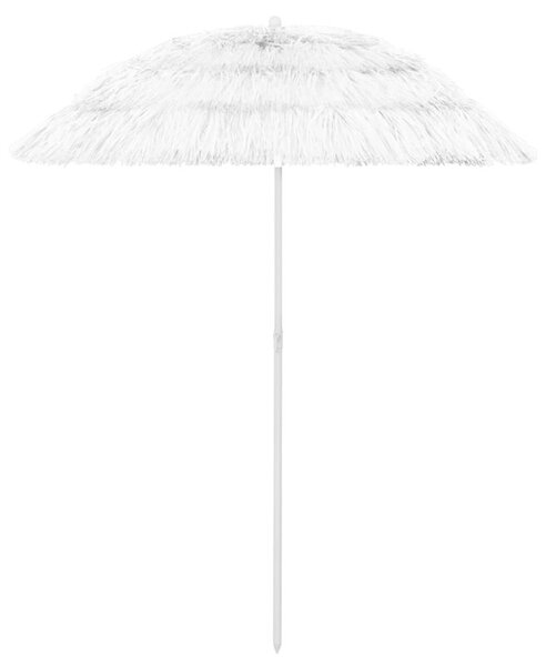 Parasol plażowy w hawajskim stylu, biały, 180 cm