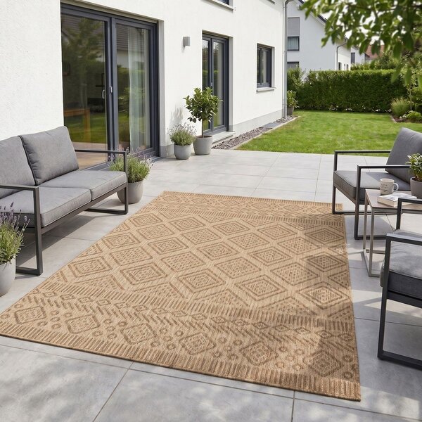 Beżowy dywan odpowiedni na zewnątrz 140x200 cm Mira 1452 – Ayyildiz Carpets