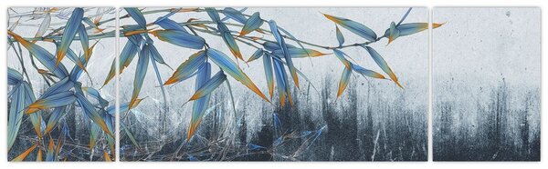 Obraz - Bambus na ścianie (170x50 cm)