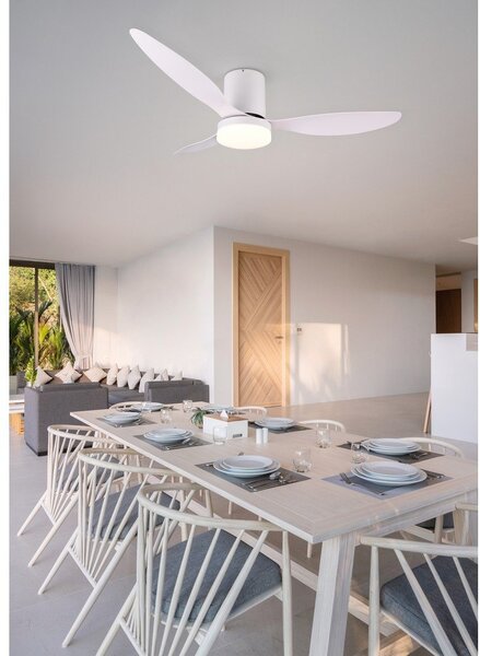 Lampa sufitowa LED w matowym białym kolorze ø 132 cm Göteborg – Reality