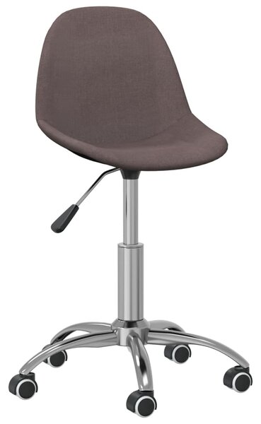 Obrotowe krzesło stołowe, kolor taupe, obite tkaniną