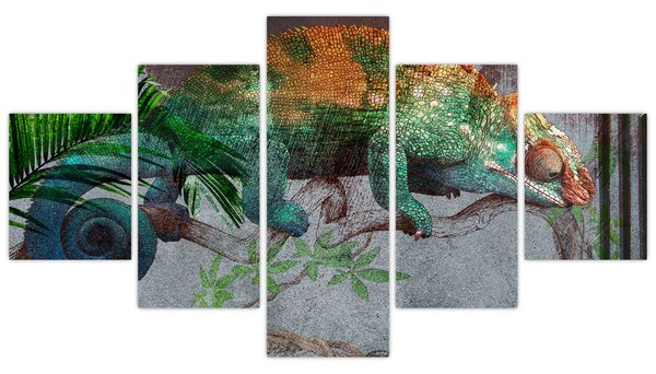 Obraz - Kameleon (125x70 cm)