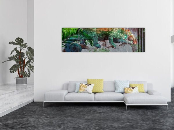 Obraz - Kameleon (170x50 cm)