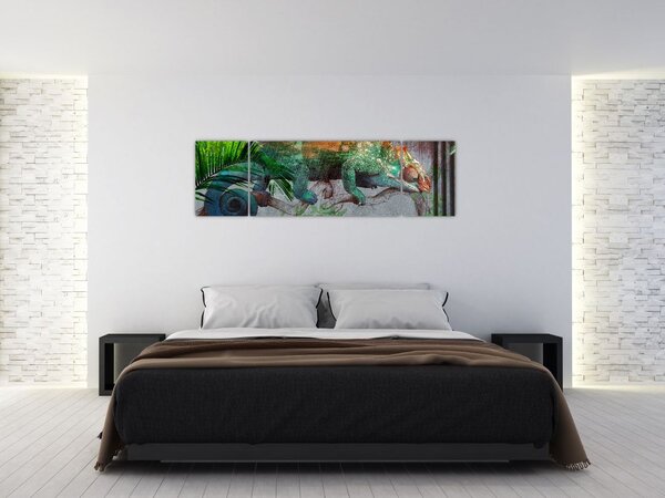 Obraz - Kameleon (170x50 cm)