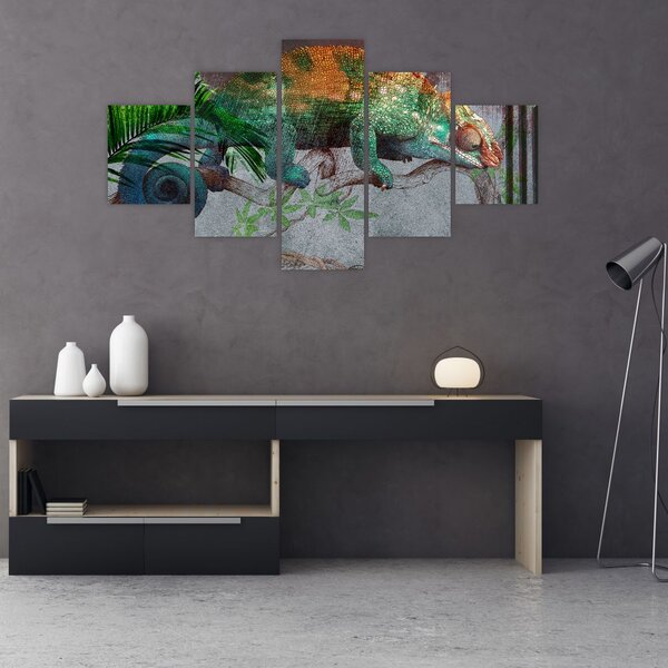 Obraz - Kameleon (125x70 cm)