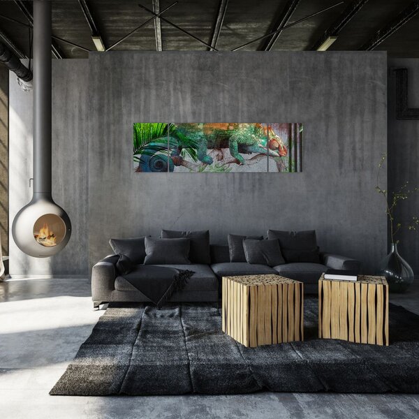 Obraz - Kameleon (170x50 cm)