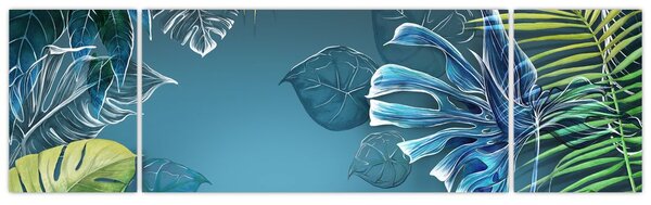 Obraz - Liście roślin tropikalnych (170x50 cm)