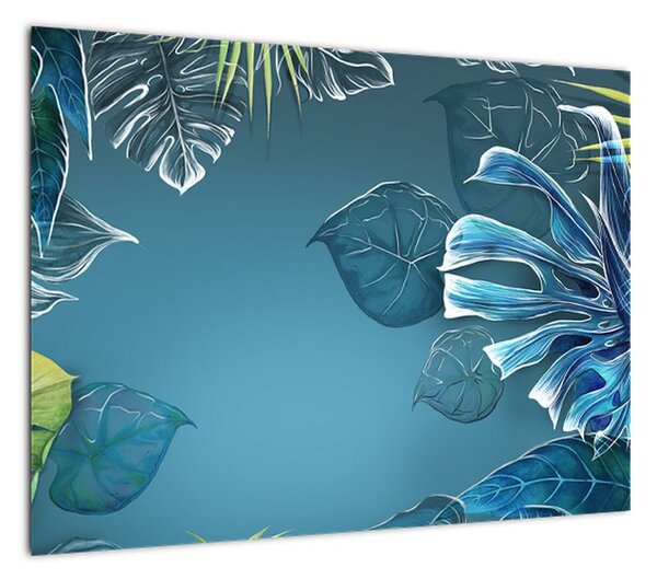 Obraz - Liście roślin tropikalnych (70x50 cm)