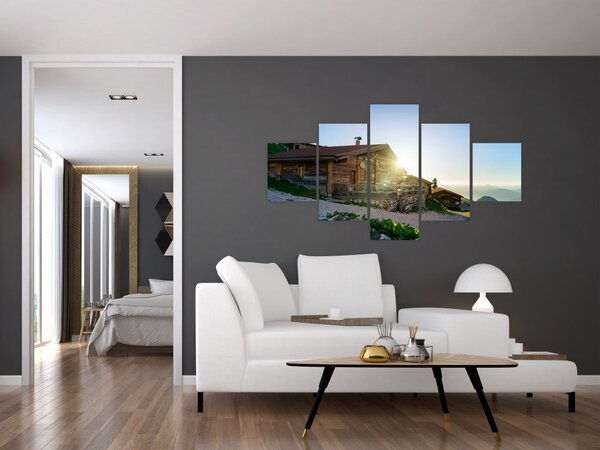 Obraz - Poranek w Alpach, Tyrol (125x70 cm)