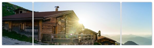 Obraz - Poranek w Alpach, Tyrol (170x50 cm)