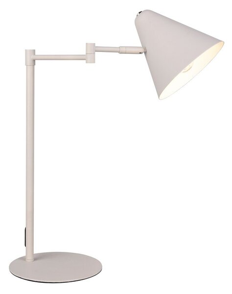 Lampa stołowa z elastyczną konstrukcją w kolorze kości słoniowej (wysokość 50,5 cm) Cosima – Trio