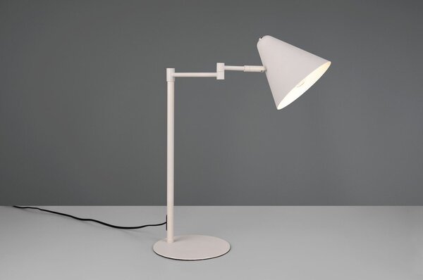 Lampa stołowa z elastyczną konstrukcją w kolorze kości słoniowej (wysokość 50,5 cm) Cosima – Trio