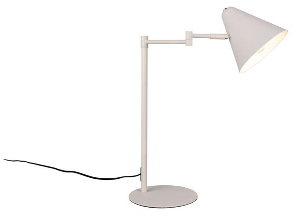 Lampa stołowa z elastyczną konstrukcją w kolorze kości słoniowej (wysokość 50,5 cm) Cosima – Trio