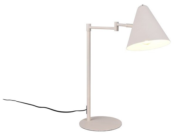 Lampa stołowa z elastyczną konstrukcją w kolorze kości słoniowej (wysokość 50,5 cm) Cosima – Trio