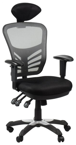 Fotel biurowy HG-0001H szary