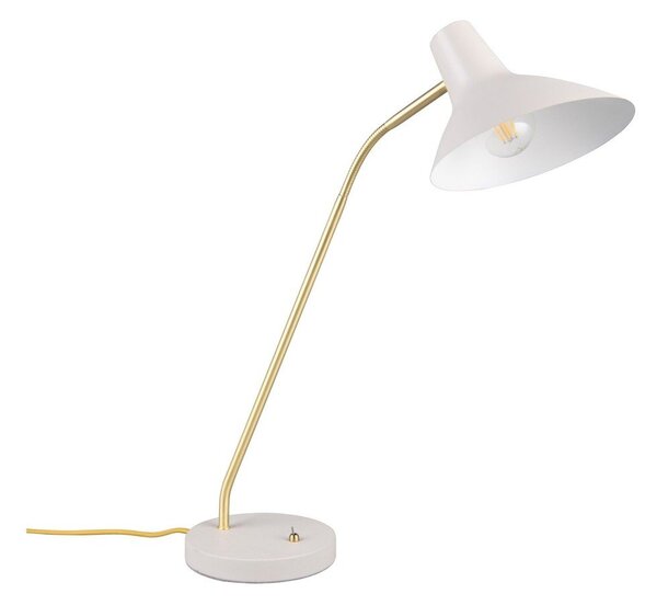 Lampa stołowa z elastyczną konstrukcją w złoto-kremowym kolorze (wysokość 54 cm) Traveller – Trio