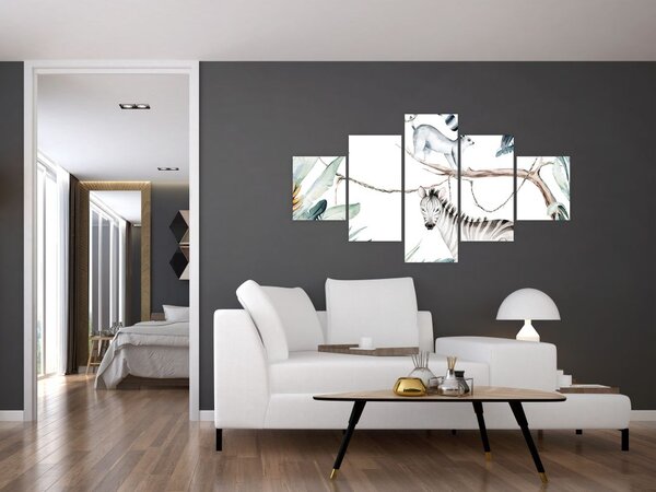 Obraz - Zwierzęta egzotyczne (125x70 cm)
