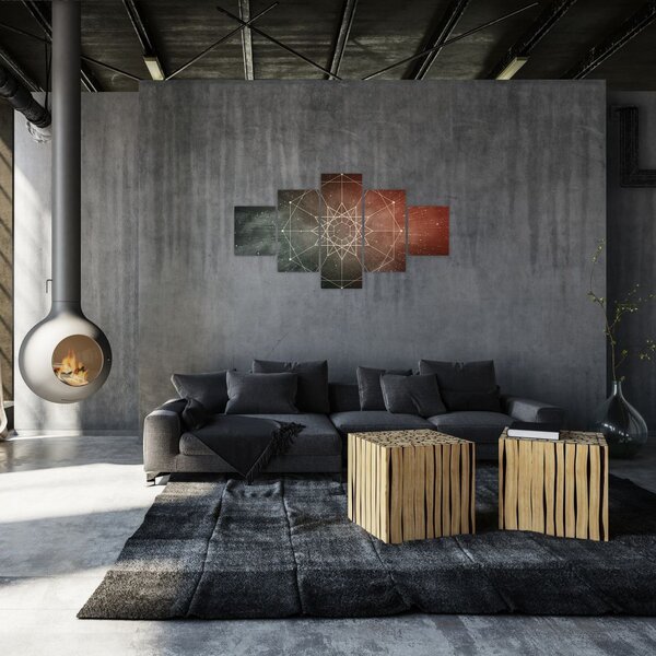 Obraz - Kosmiczny Dodekagram (125x70 cm)