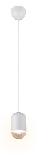 Biała metalowa lampa wisząca ø 11 cm Nara – Reality