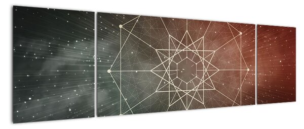Obraz - Kosmiczny Dodekagram (170x50 cm)