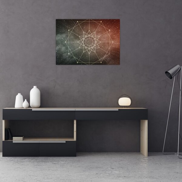 Obraz - Kosmiczny Dodekagram (70x50 cm)
