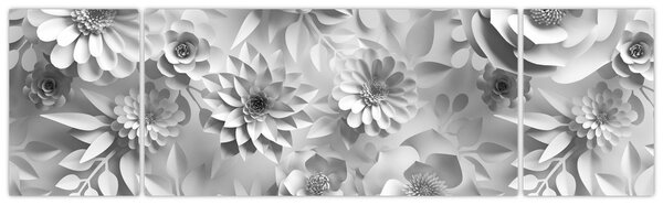 Obraz - Białe kwiaty (170x50 cm)