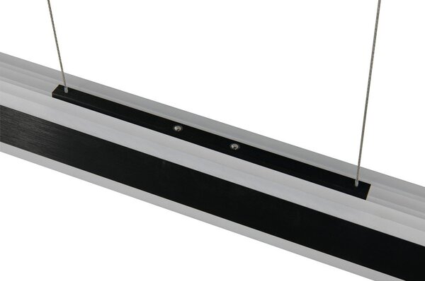 Lampa wisząca LED w kolorze matowej czerni z metalowym kloszem Arcola – Trio