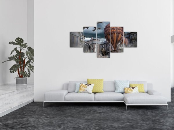 Obraz - Surrealistyczny krajobraz (125x70 cm)