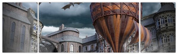 Obraz - Surrealistyczny krajobraz (170x50 cm)